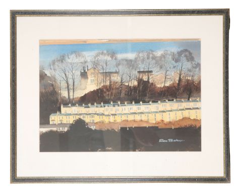 *RON BAKER (20th century) 'Perfect View, Bath'signed lower right, watercolour, 33.5cm x 48.5cmExhibited: Royal Bath & West & 