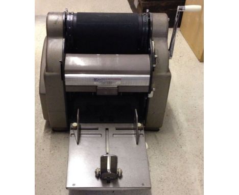 A vintage Gestetner hand operated copying machine.