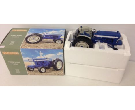 A boxed Universal Hobbies 1:16 scale Ford 5000 (1964) tractor