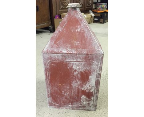 Vintage oil can by Robinson & Co Ltd. Approx 20" tall.