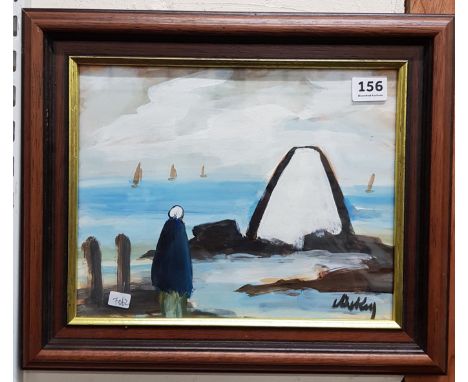 OIL ON BOARD SEASCAPE SIGNED MARKEY