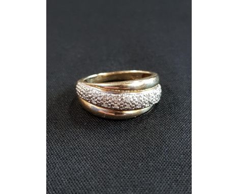 9 CARAT GOLD AND DIAMOND RING