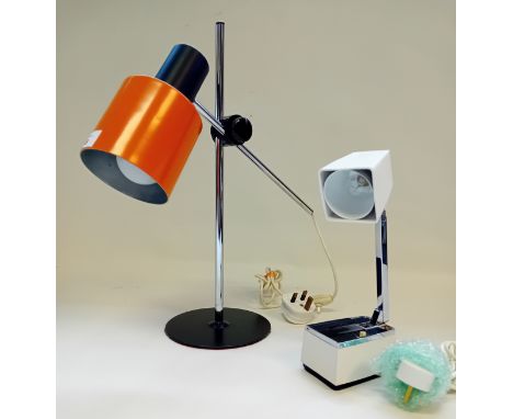 1970's Ajustable Microlite desk lamp and Space age desk lamp 