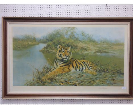 AFTER David Shepherd "Tiger in the Sun" limited edition colour print No. 111/850 signed in pencil