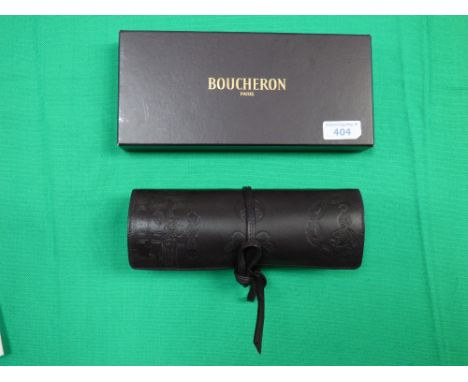 Boucheron Paris, roll and tie clutch bag, boxed
