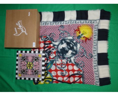 Christian Louboutin Paris.  scarf, boxed