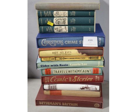 A selection of Folio Society books, all in their original slip cases, titles including: New Treasure Seekers, by R. L. Steven