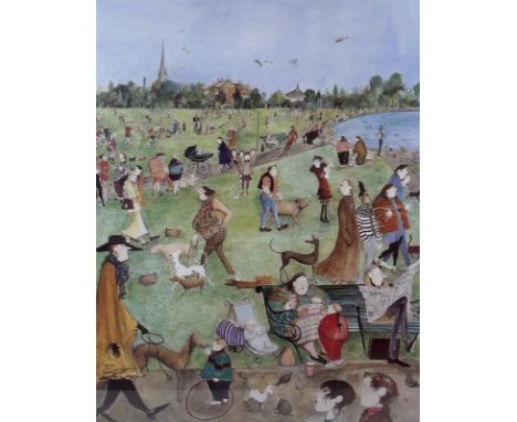After Sue Macartney Snape: 'The Park', limited edition chomolithographic print, number 562/750, indistinct signature lower ri