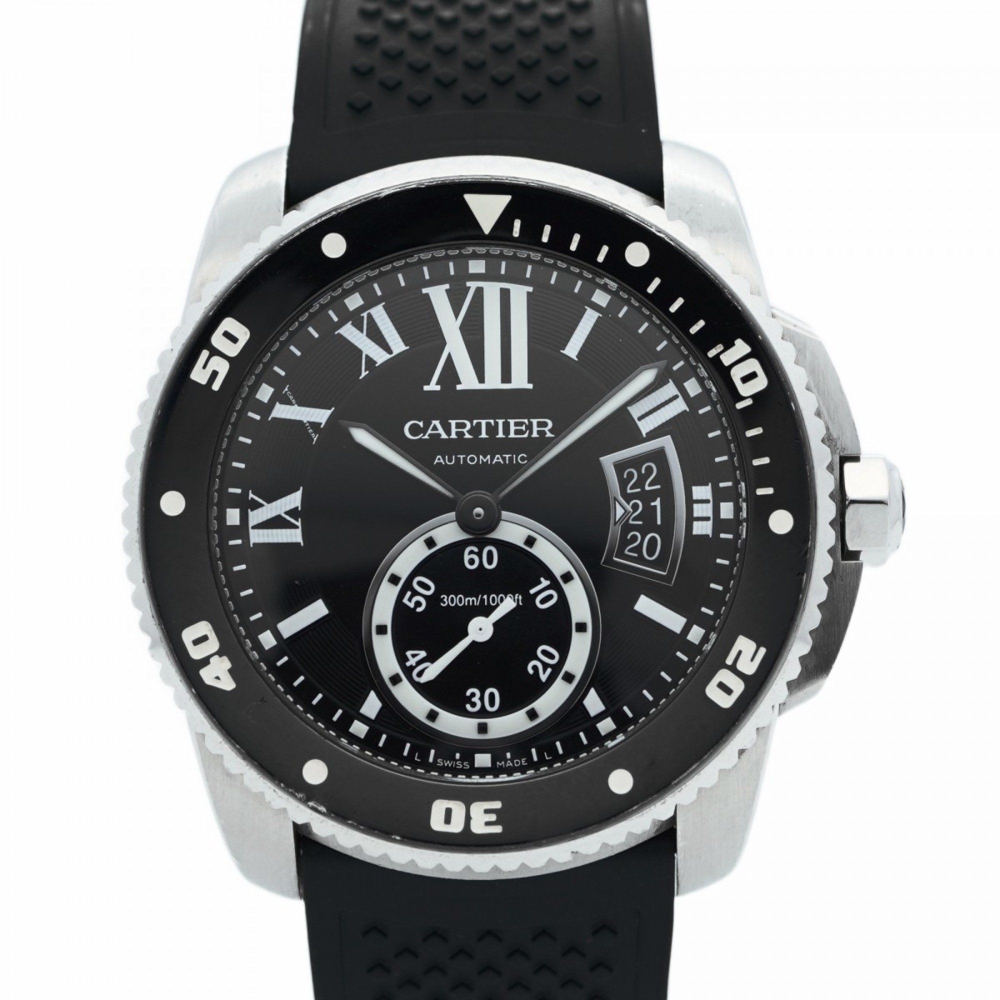 Cartier Calibre W7100056 Black Dial Men's Watch