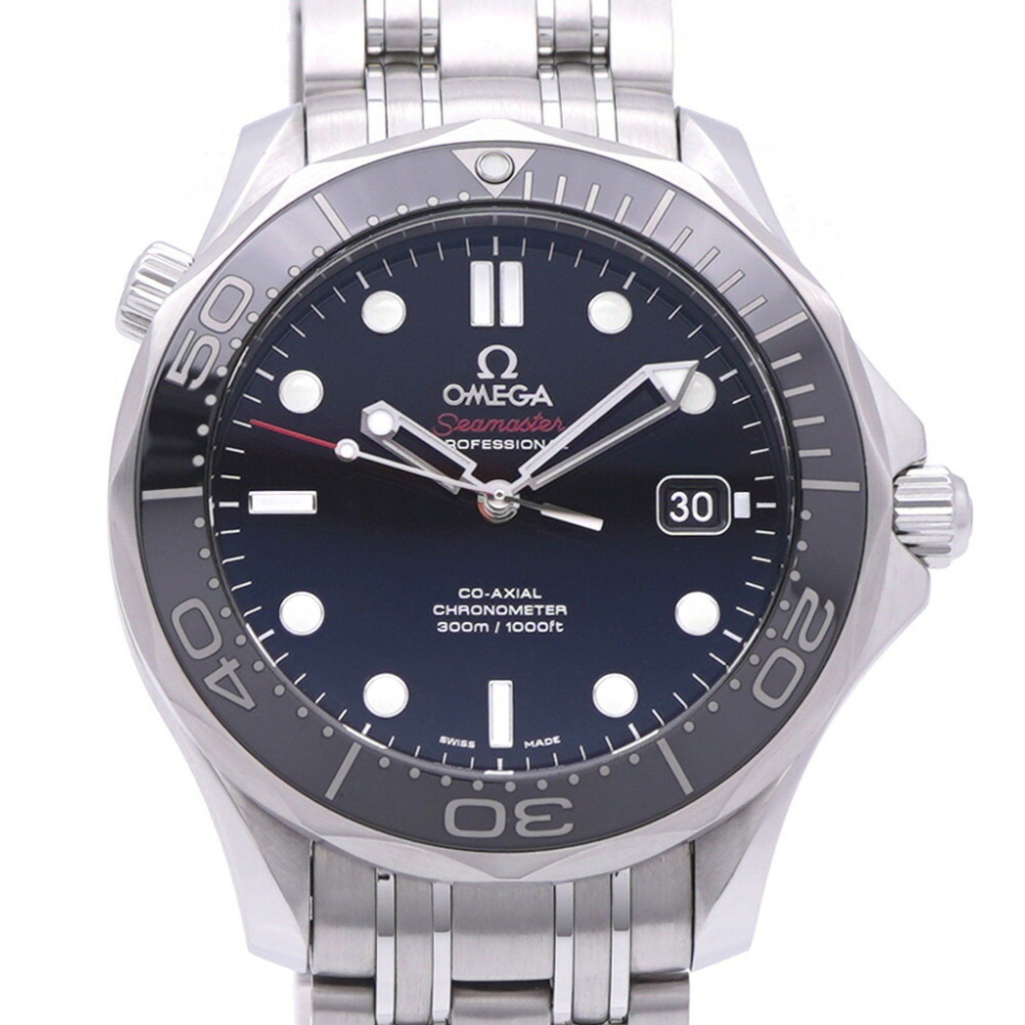 Omega Seamaster Diver 300M 212.30.41.20.01.003 Automatic Watch, Stainless Steel, Black Dial, 0961OME