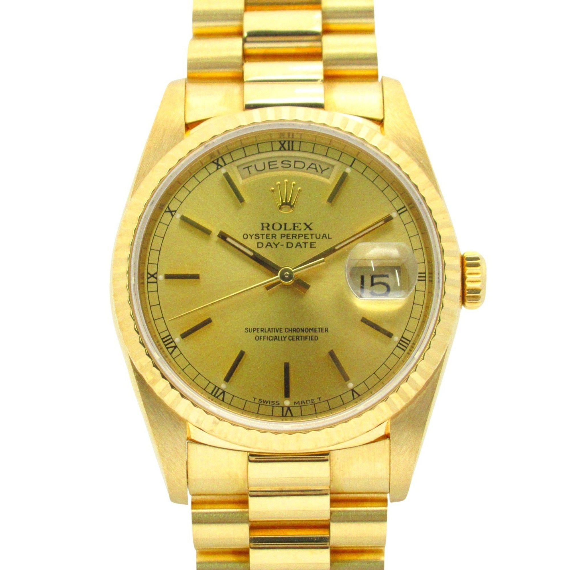Rolex Day-Date E-Series Watch, 18K Yellow Gold, Men's, CH/BA 18238