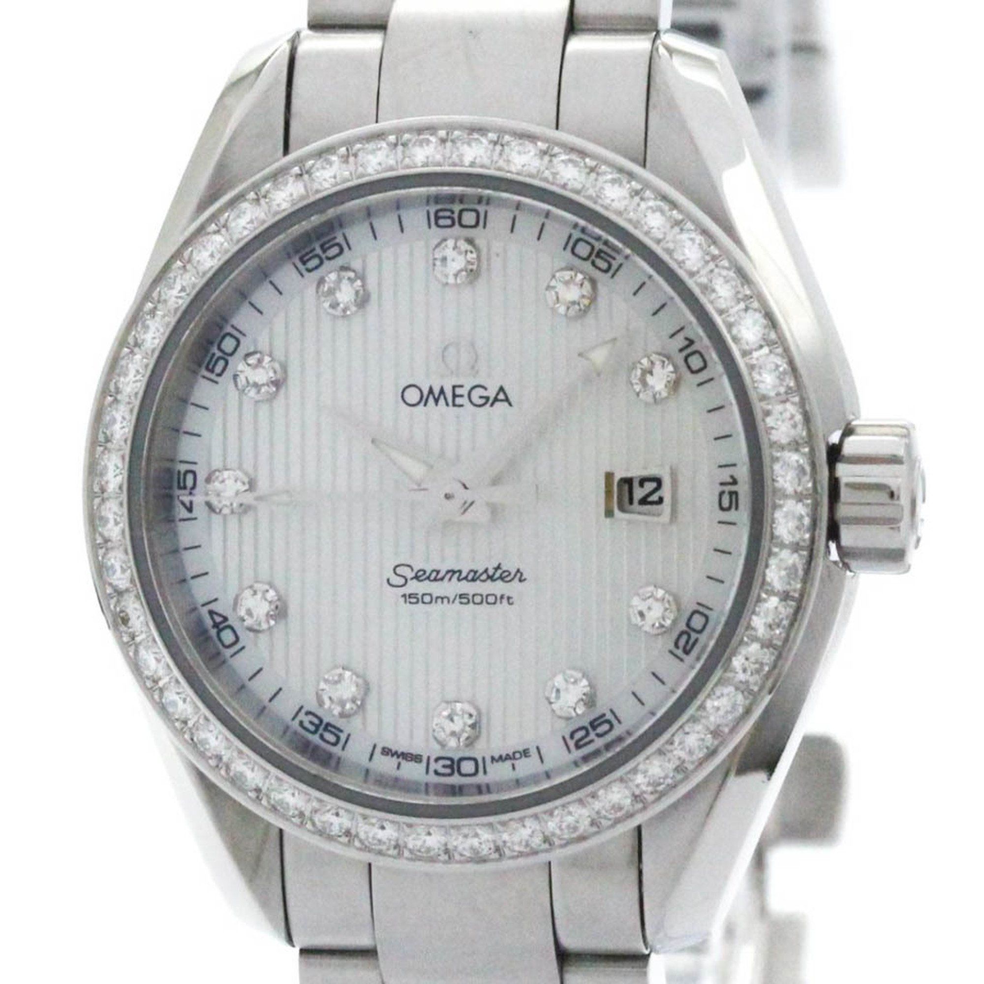 OMEGA Seamaster Aqua Terra Diamond MOP Ladies Watch 231.15.30.61.55.001