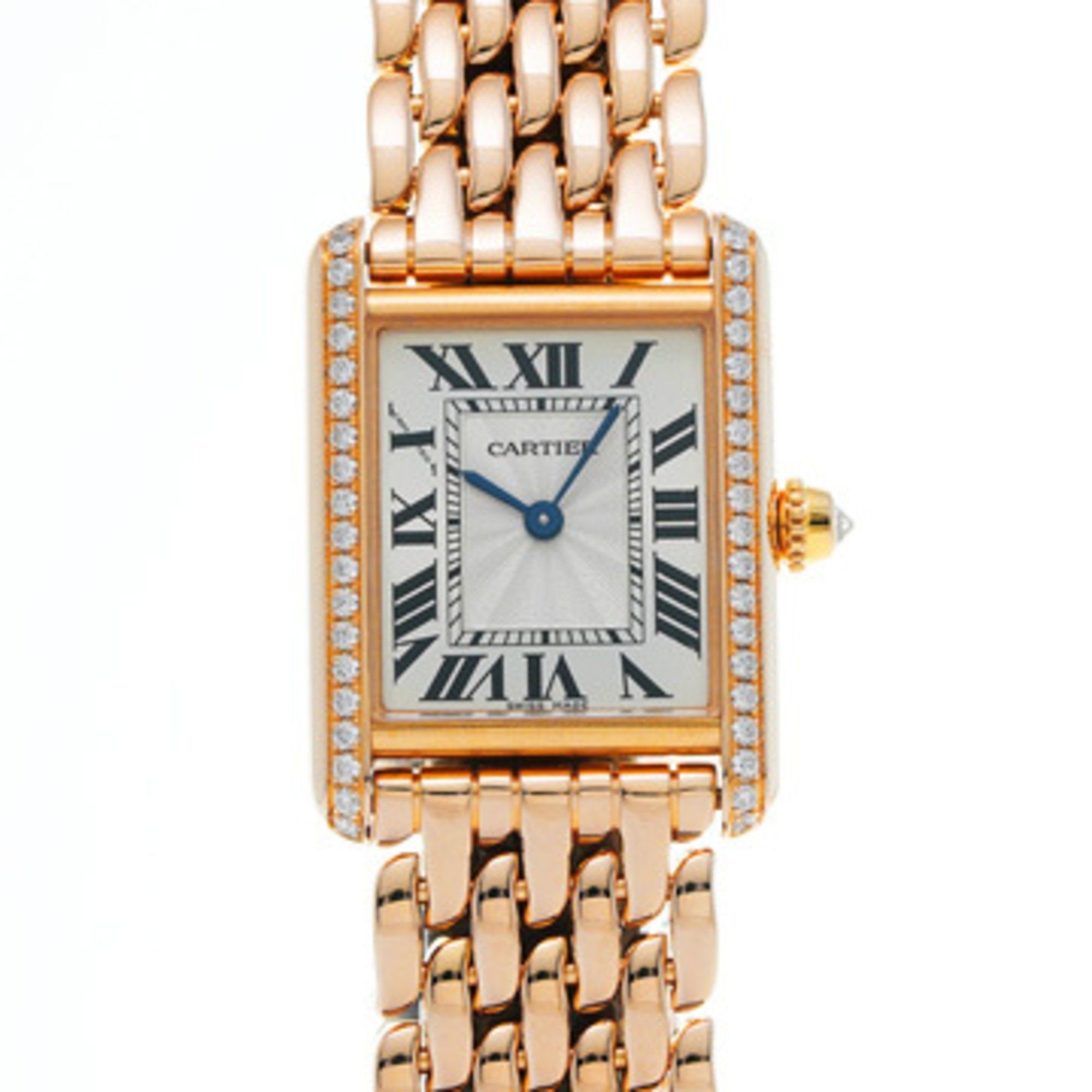 Cartier Tank Louis SM WJTA0020 Silver Men's Watch Manual Winding
