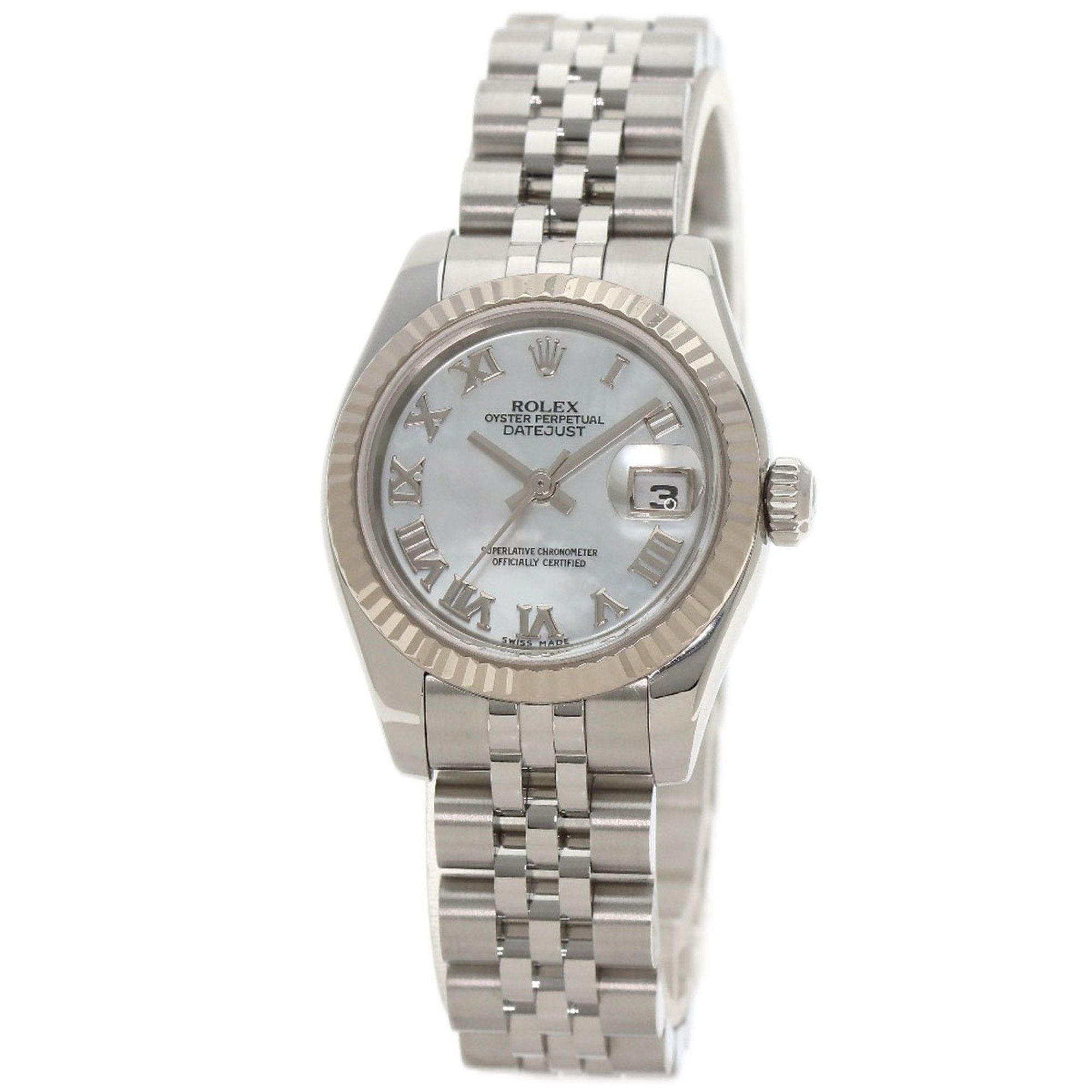 Rolex 179174NR Datejust Watch Stainless Steel SS K18WG Ladies ROLEX