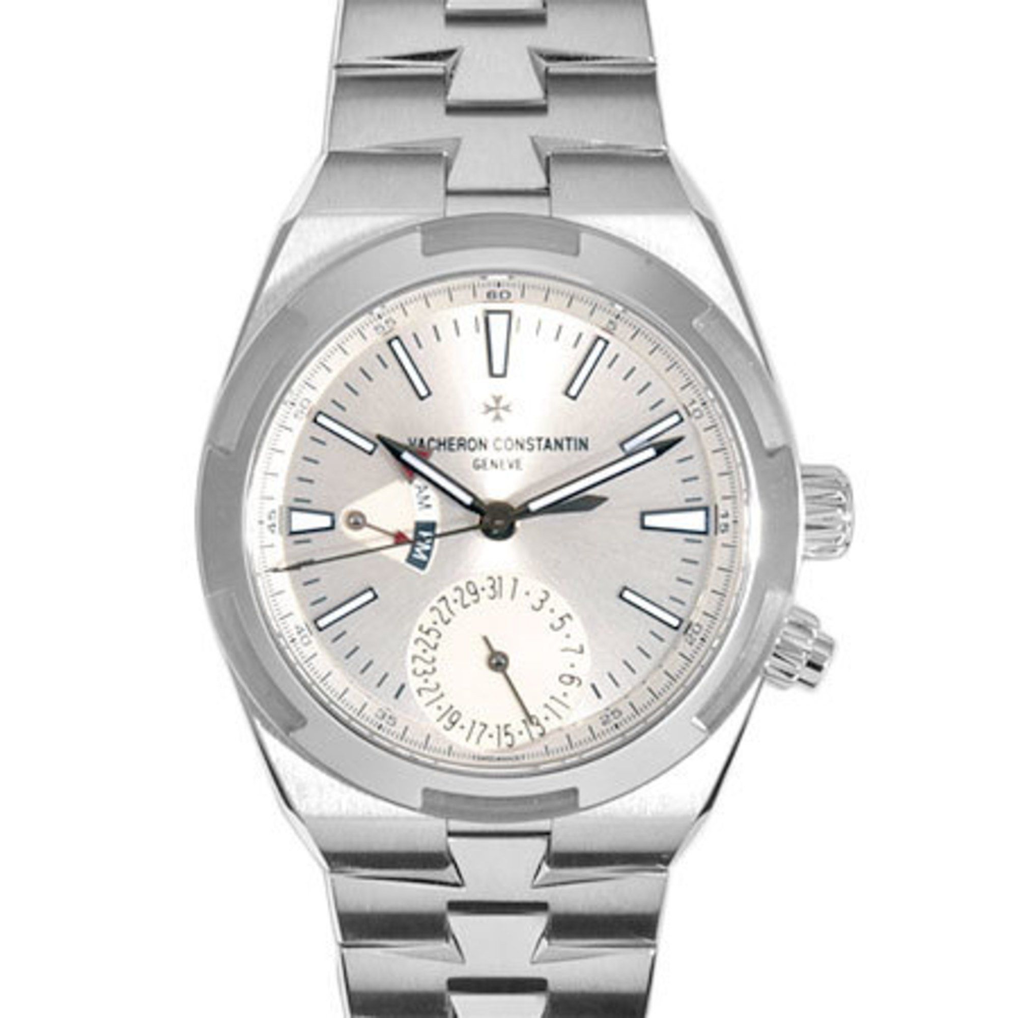 Vacheron Constantin Overseas Dual Time SS Men's Automatic Watch Silver Dial 7900V/110A-B333