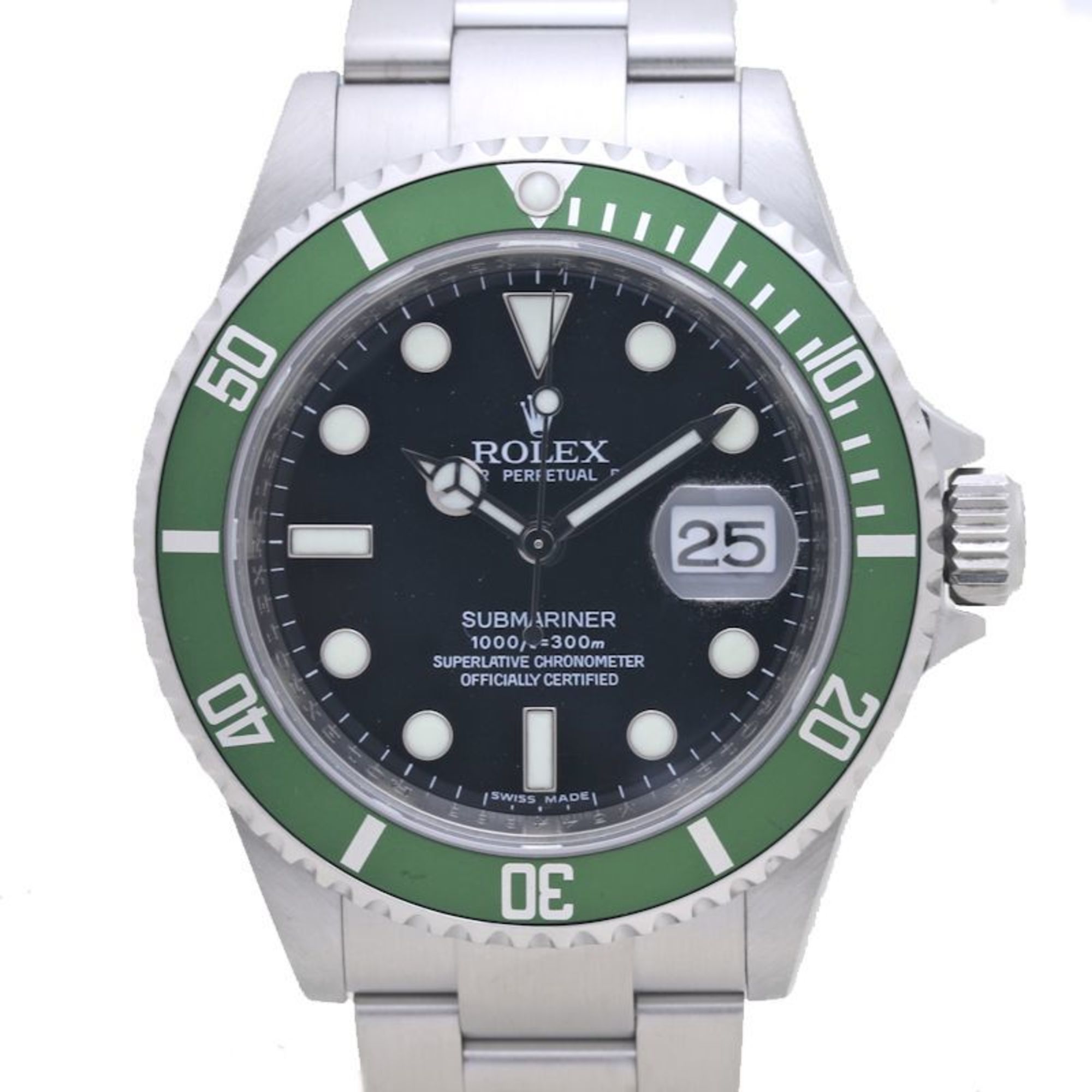 ROLEX Rolex Submariner Date 16610LV Stainless Steel Men's Watch 39465