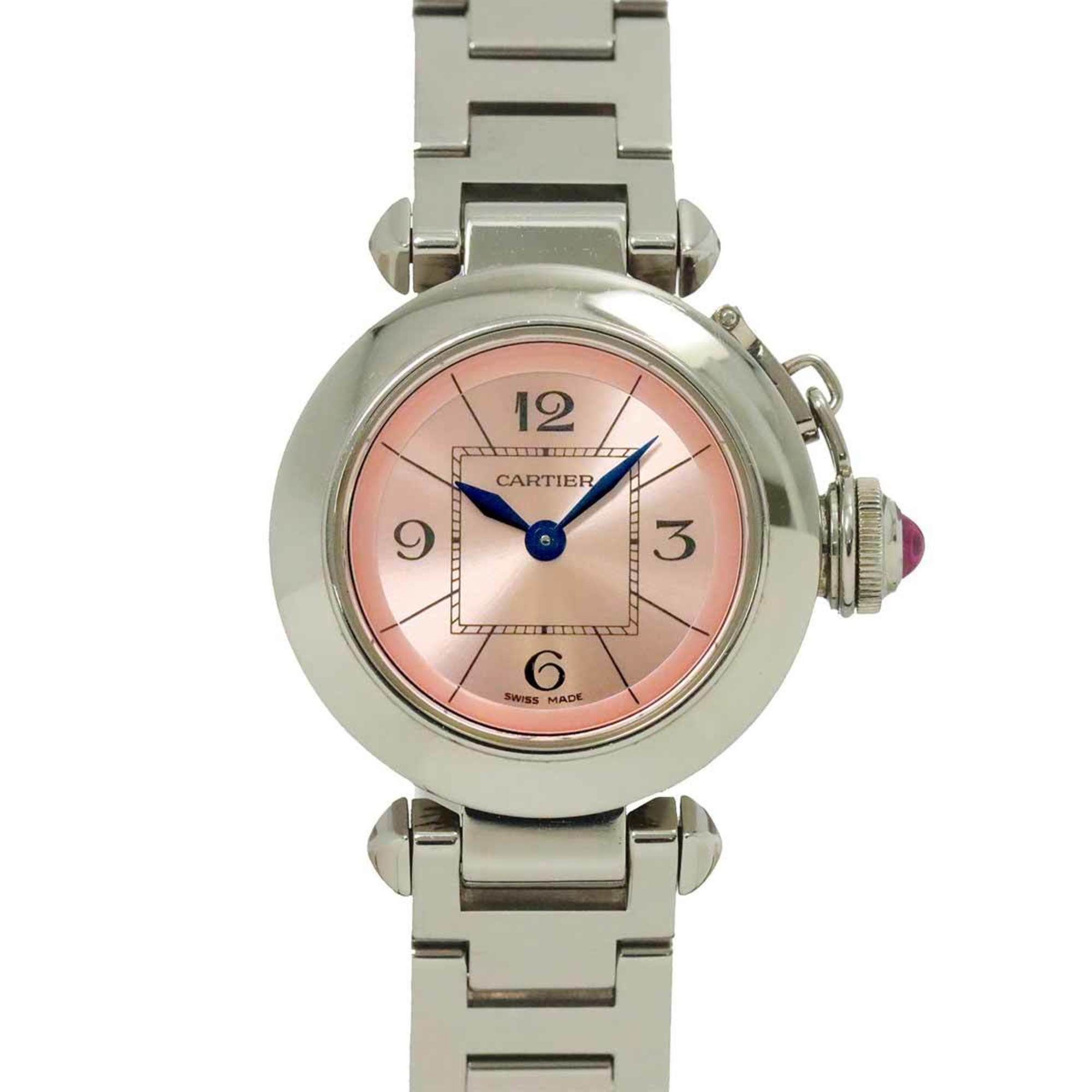 Cartier Miss Pasha W3140008 Women's Pink Quartz Watch