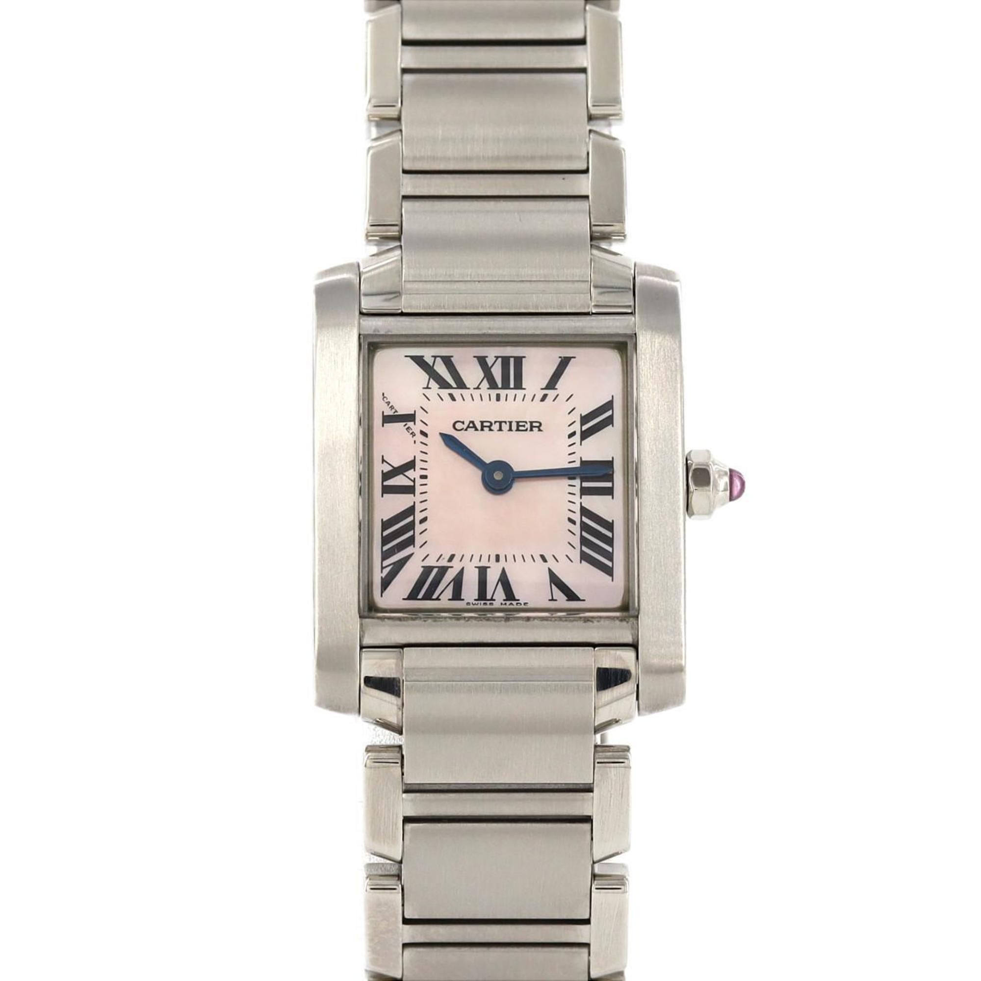 Cartier Tank Francaise SM W51028Q3 SS Wristwatch Quartz