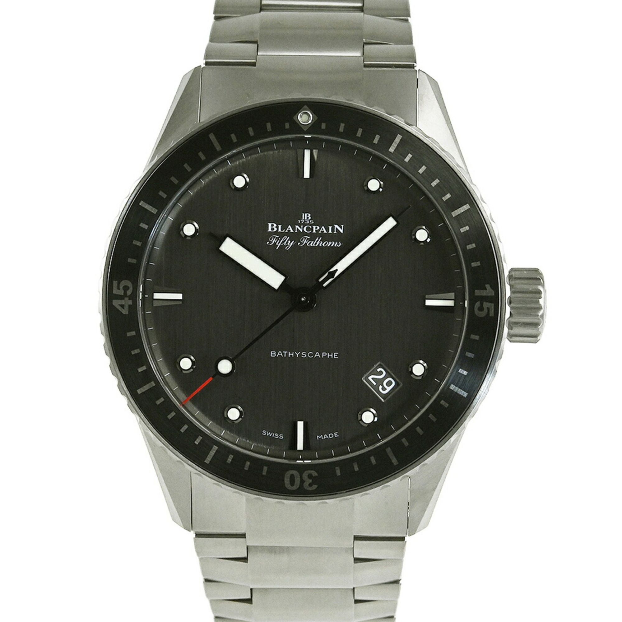 BLANCPAIN Fifty Fathoms Flyback Bathyscaphe Wristwatch 5000 1210 98S