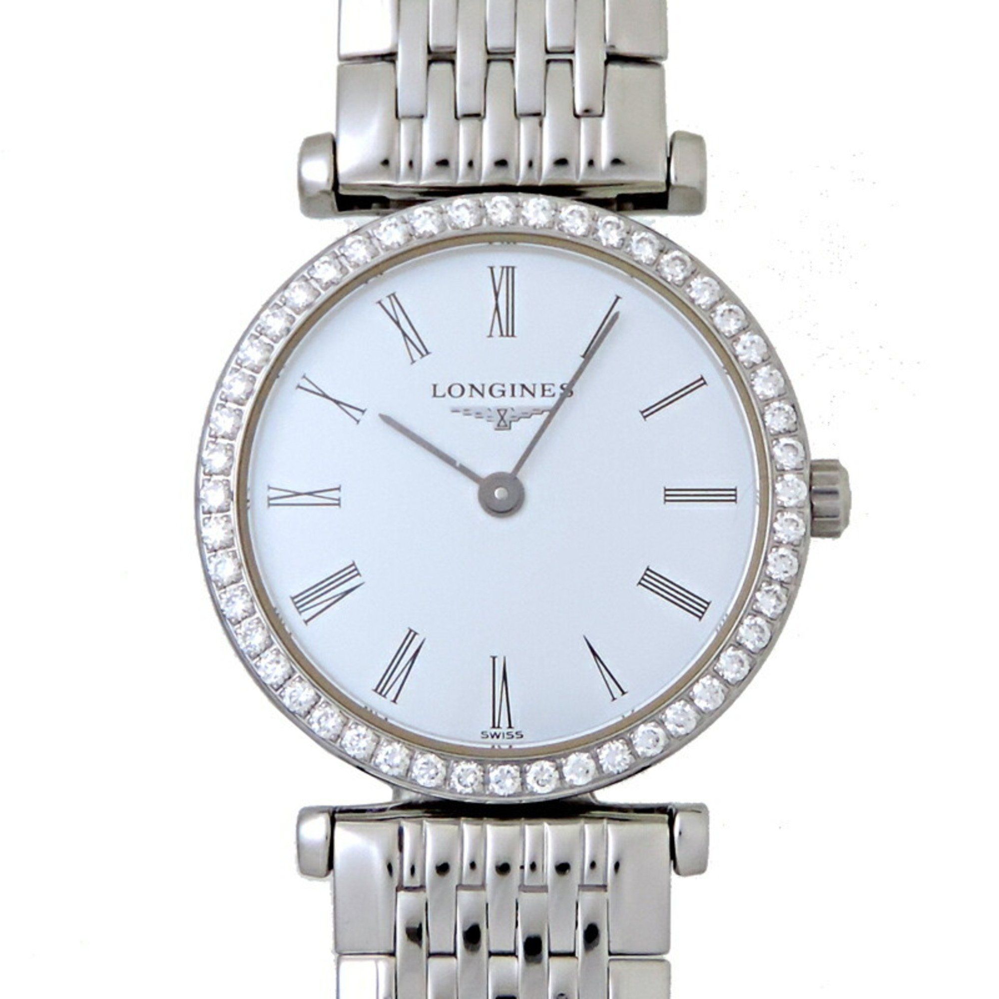 Longines La Grande Classic Bezel Diamond Ladies Watch L4.241.0.11.6