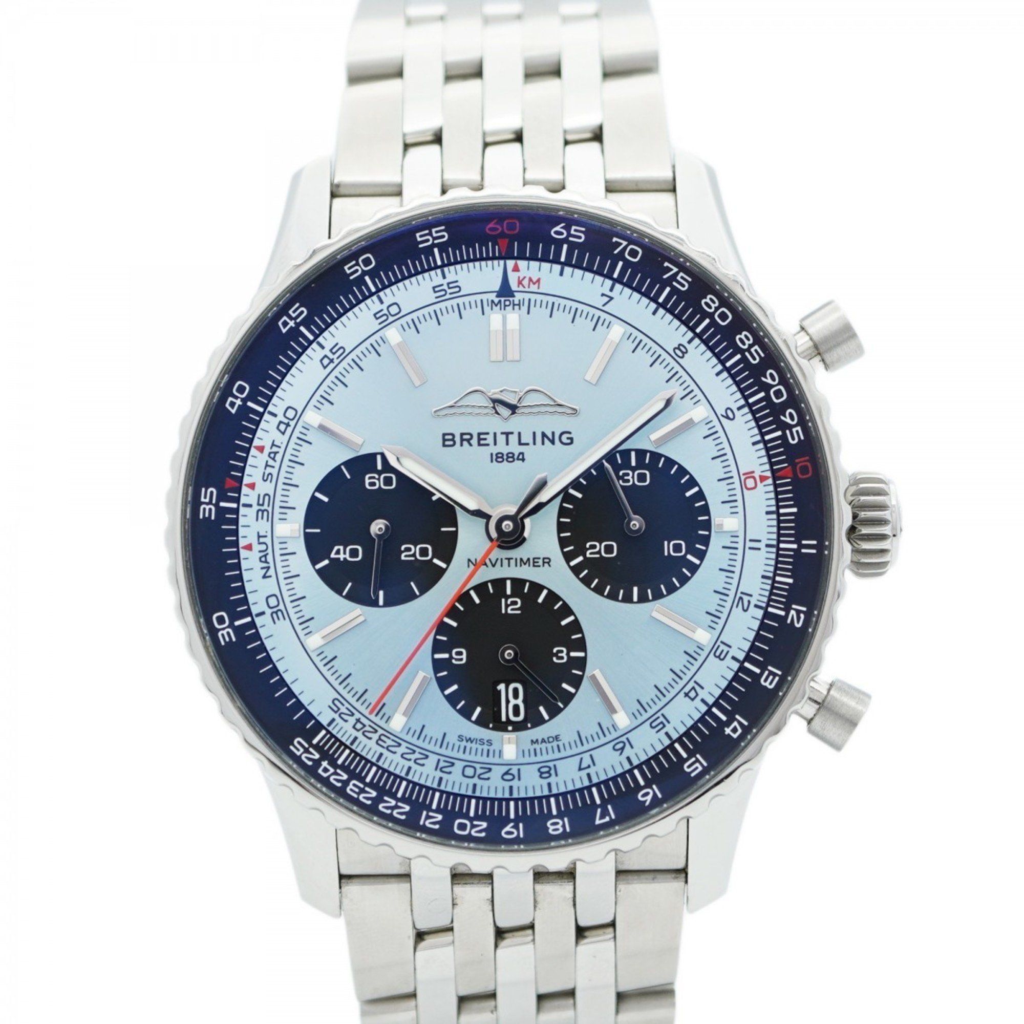 Breitling Navitimer AB0138 Blue Dial Men's Watch