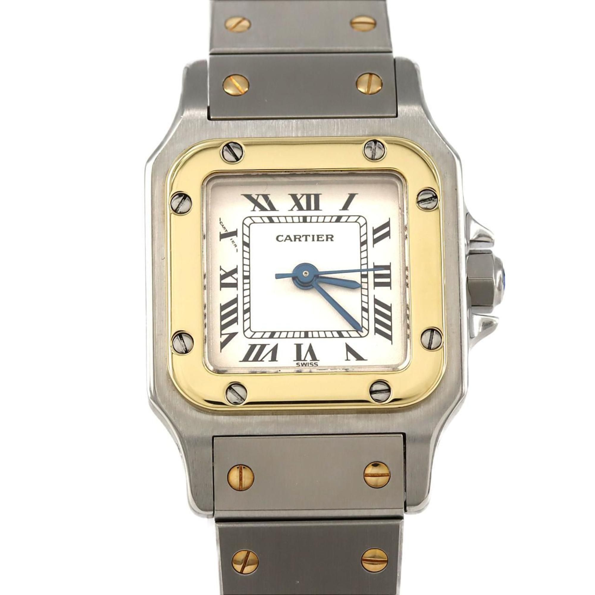Cartier Santos SM combination 82036283 SSxYG watch automatic winding