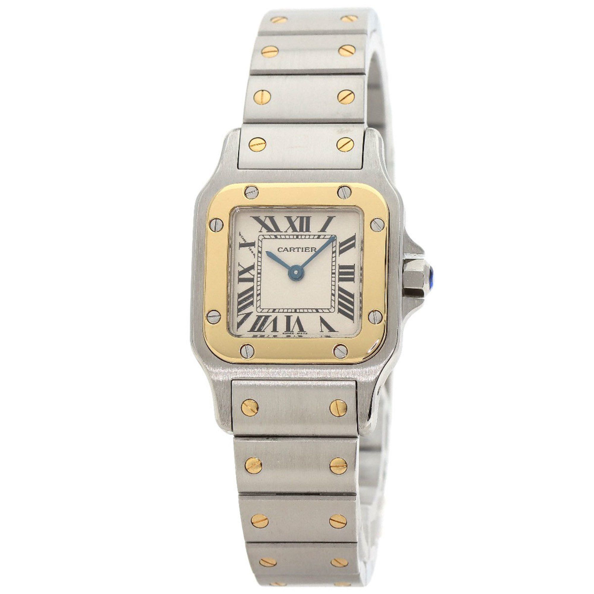 Cartier W20012C4 Santos Galbe SM Watch in Stainless Steel/SS/18KYG for Women