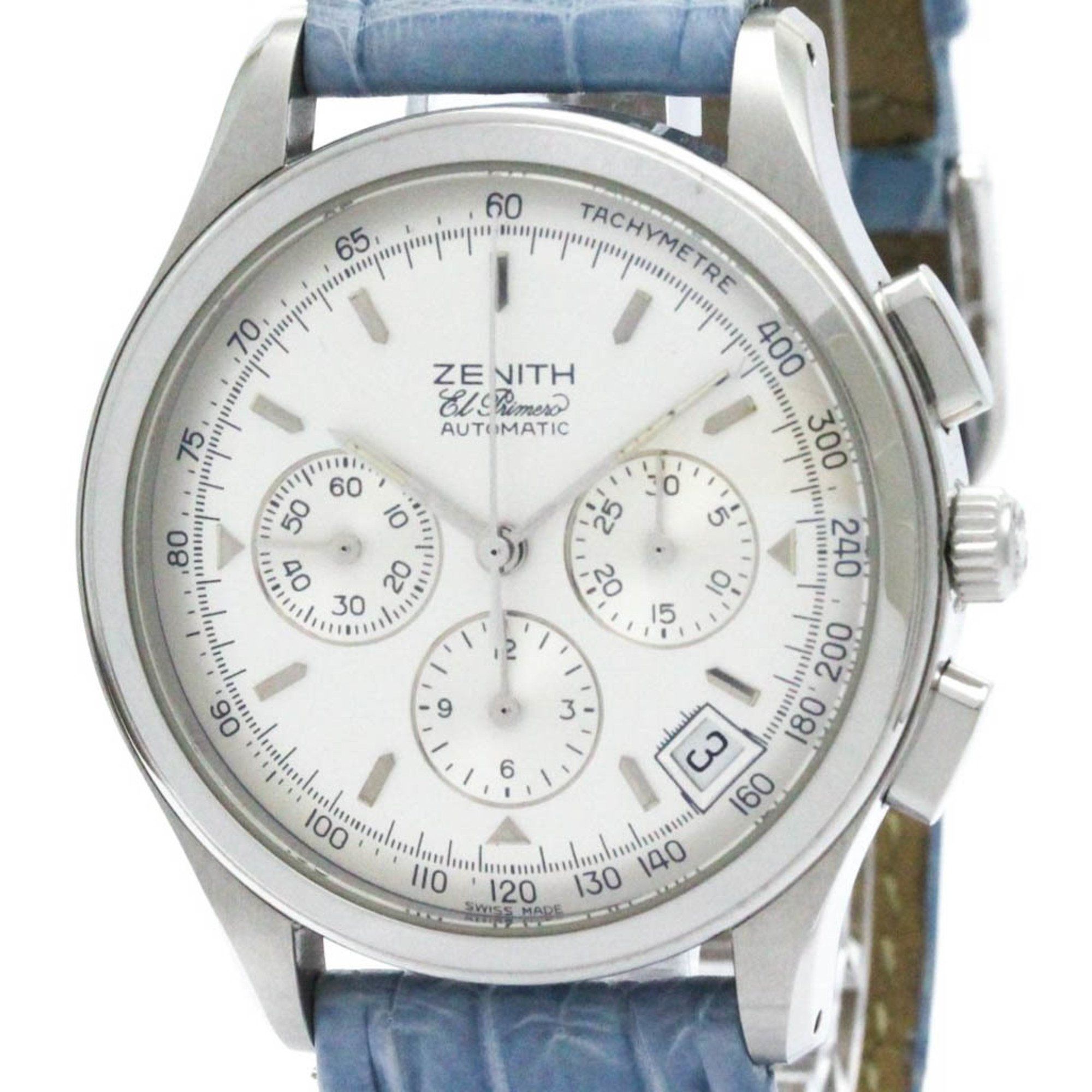 ZENITH Class El Primero Chronograph Steel Watch 02.0500.400 Polished