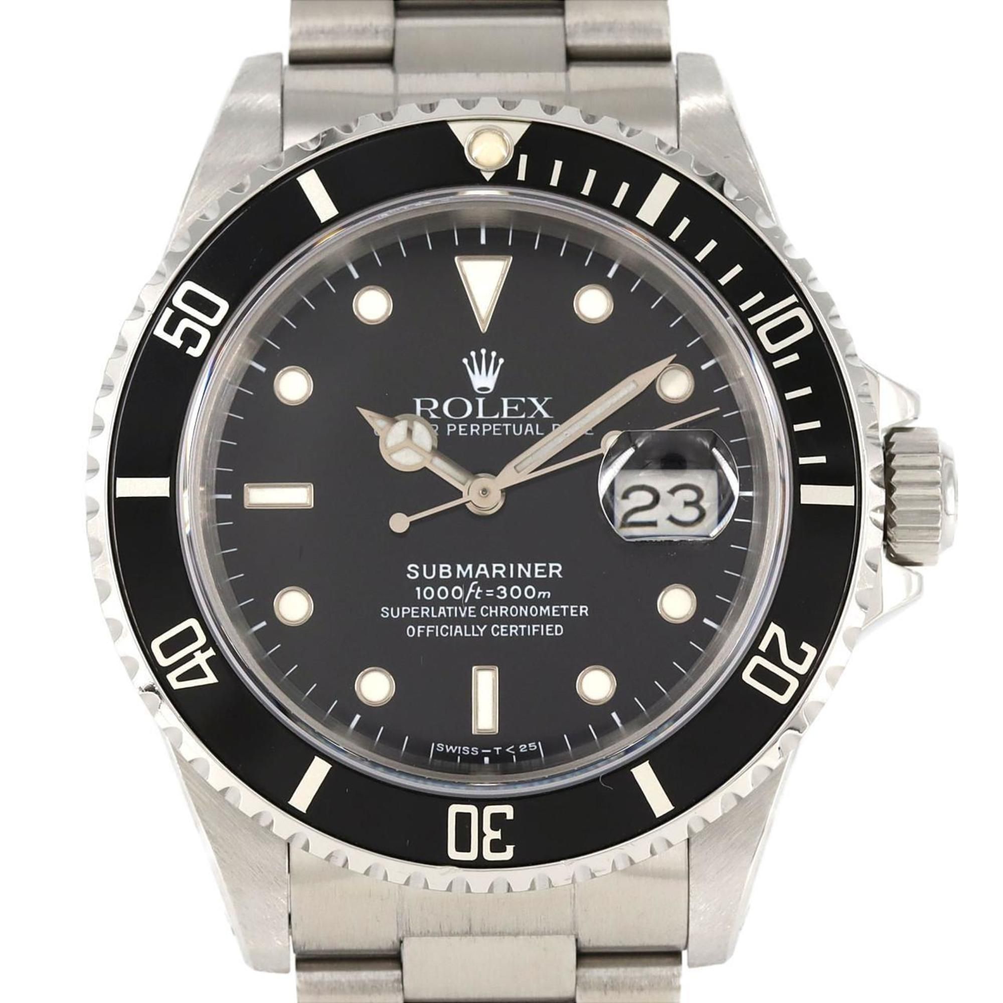 Rolex Submariner Date 16610. Stainless steel wristwatch, automatic, E series