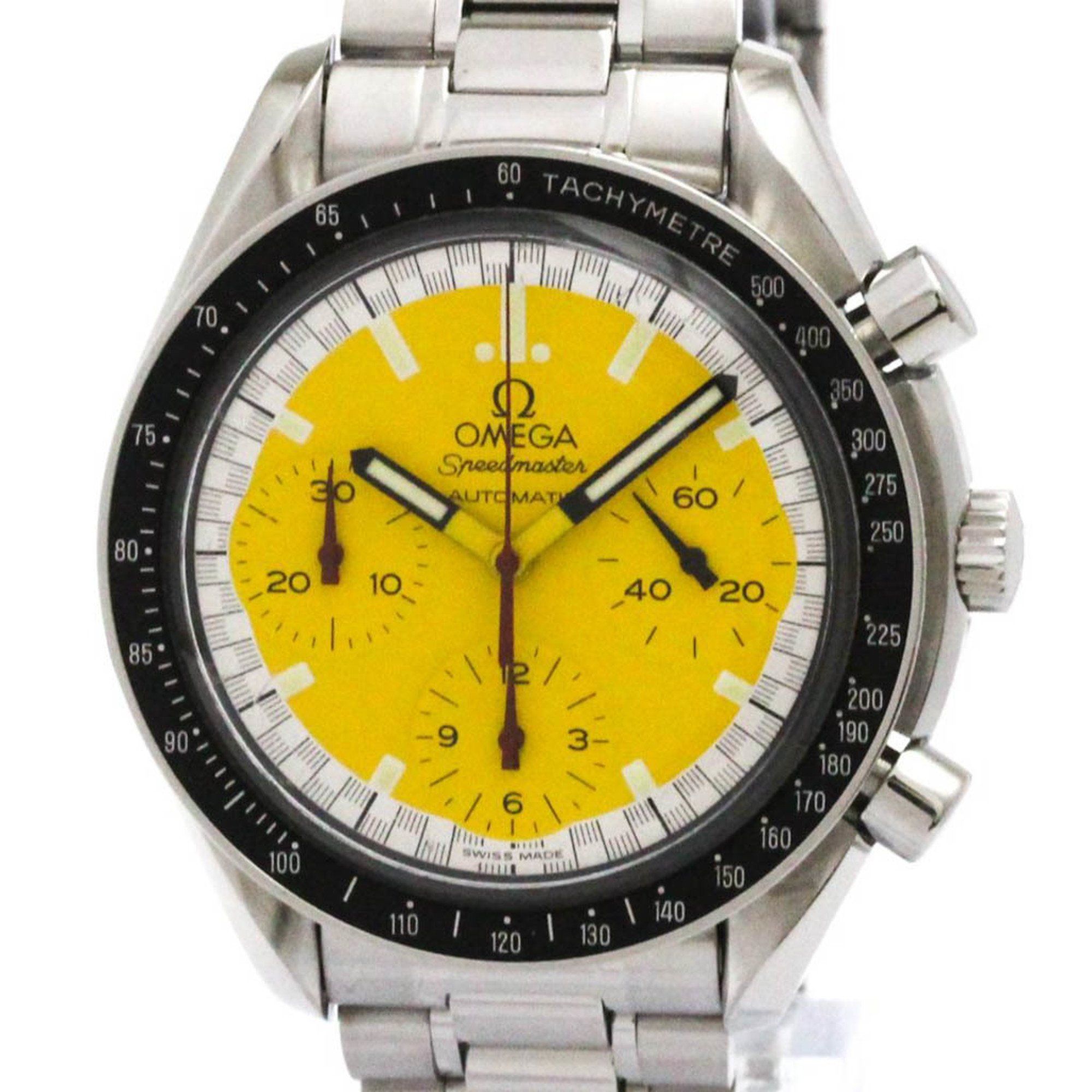 OMEGA Speedmaster Michael Schumacher Yellow Dial Watch 3510.12 Polished