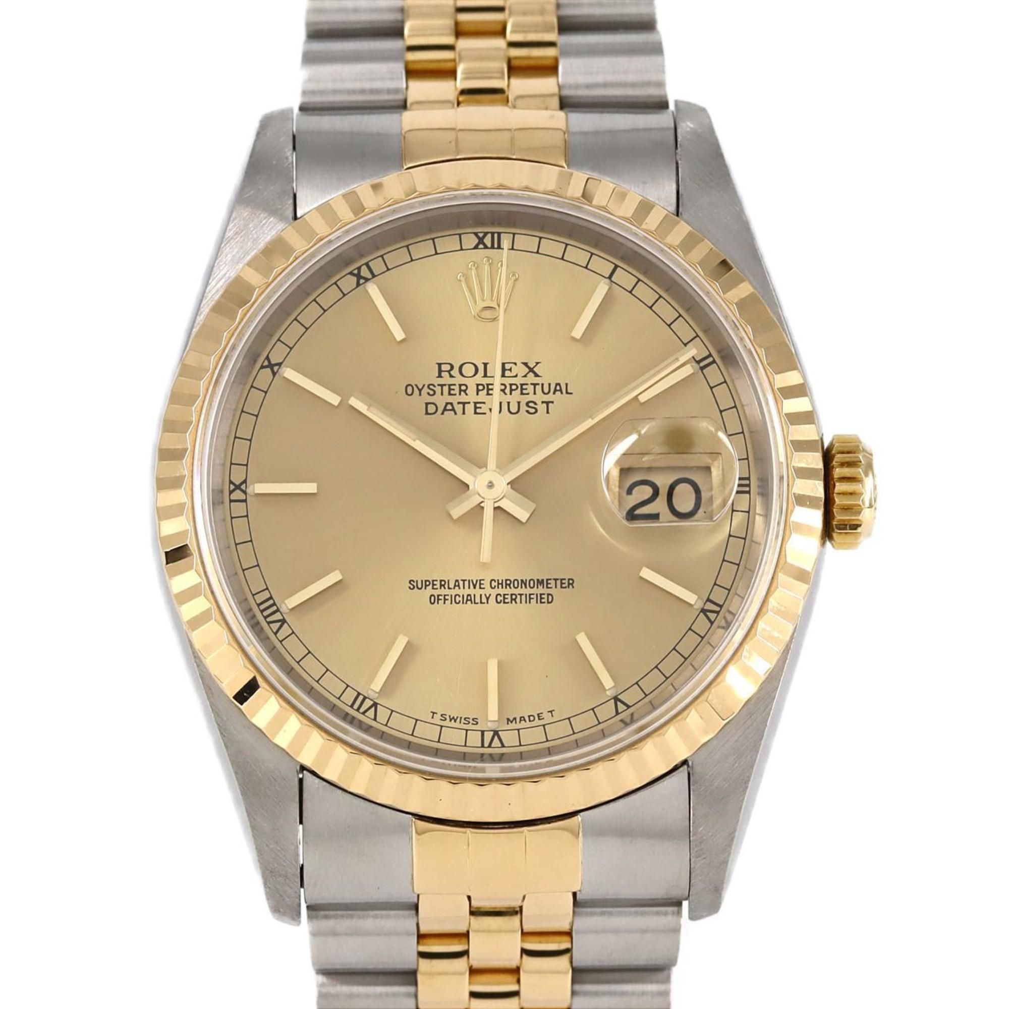 Rolex Datejust 16233 SSxYG Wristwatch Automatic W Serial