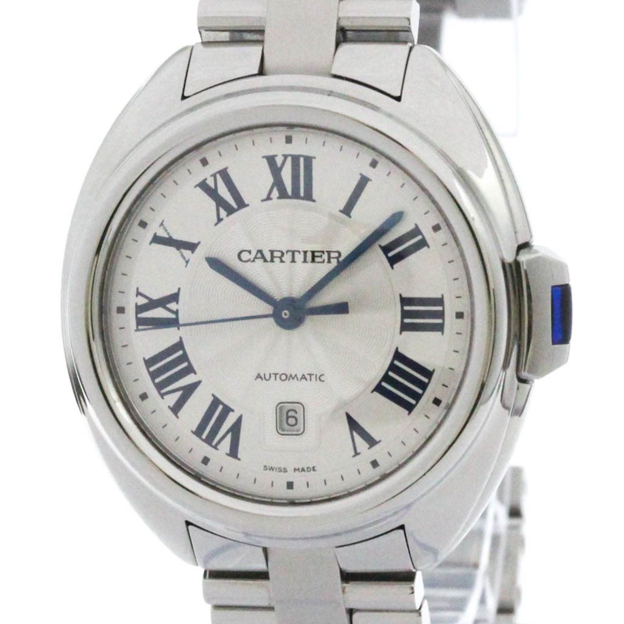 CARTIER Clé De Cartier Steel Automatic Ladies Watch WSCL0005 Polished