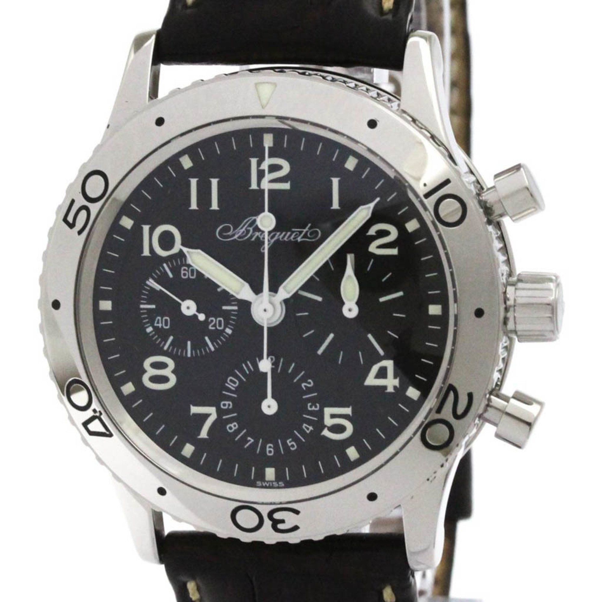 BREGUET Aeronavale Type XX Steel Automatic Mens Watch 3800 Polished