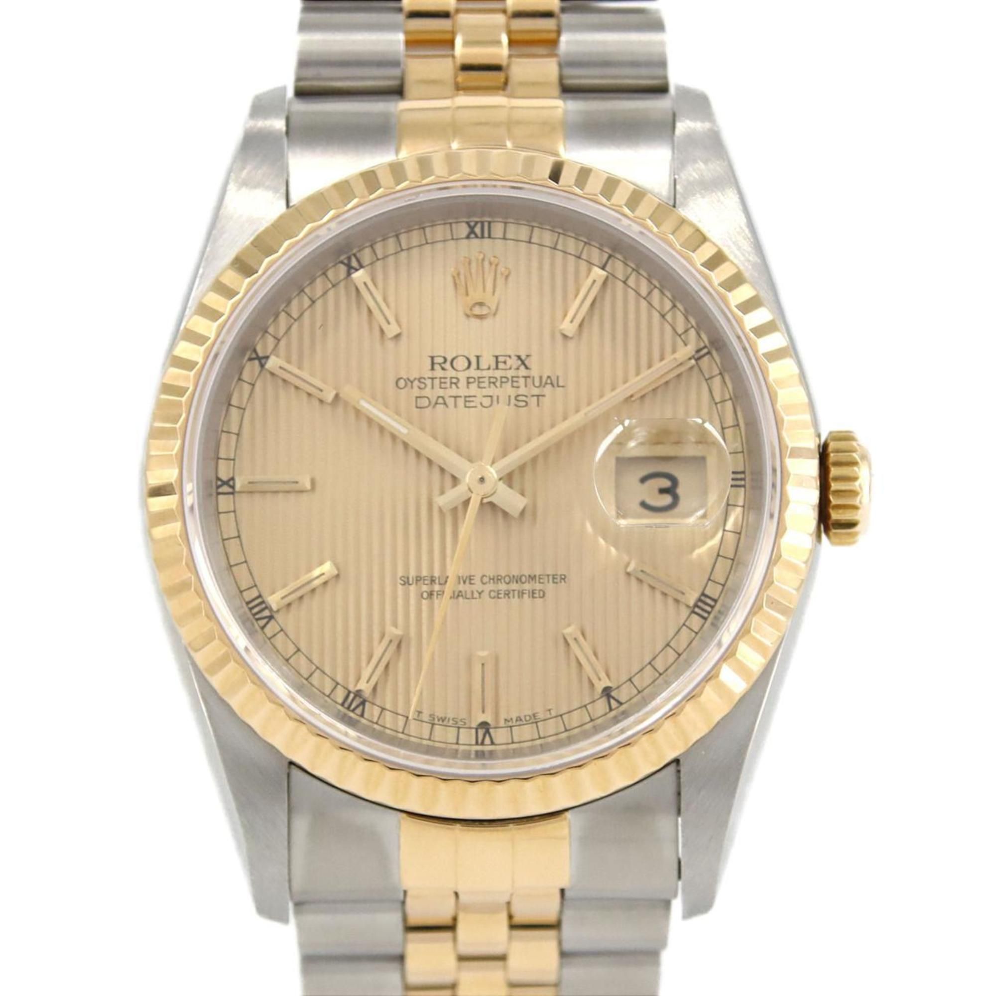 Rolex Datejust 16233 SSxYG Automatic Watch S Serial