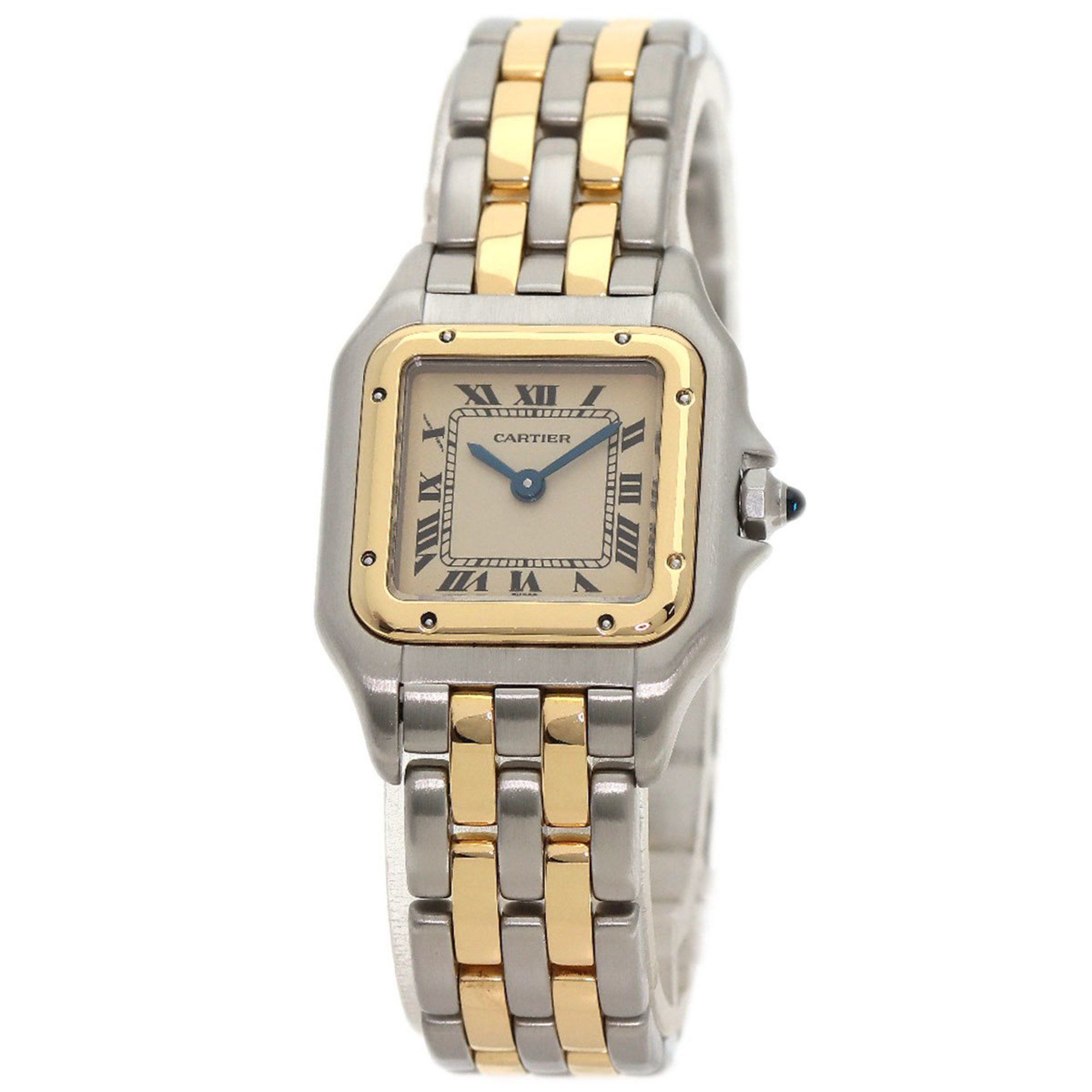Cartier W25029B6 Panthere SM 2 Row Watch Stainless Steel SSxK18YG Women's CARTIER