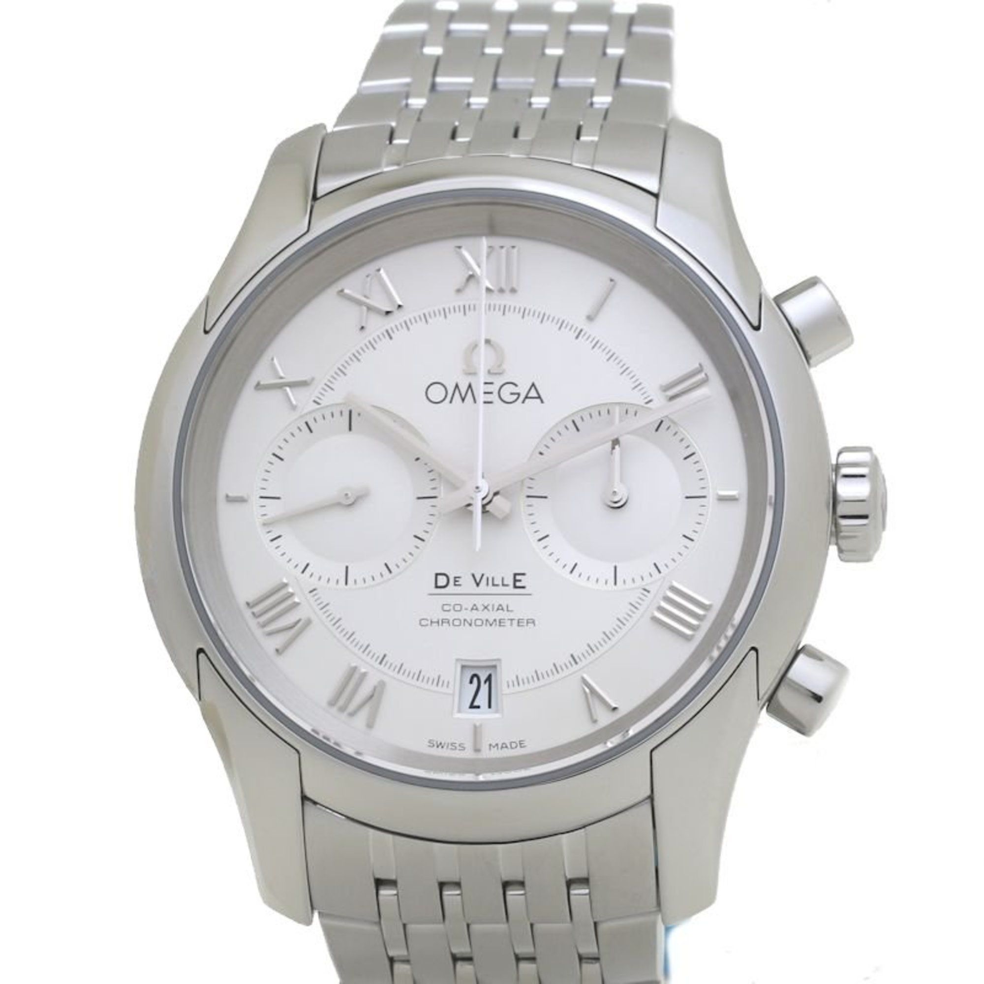 OMEGA De Ville Hour Vision 431.10.42.51.02.001 Co-Axial Chronometer Stainless Steel Men's 39909 Watc