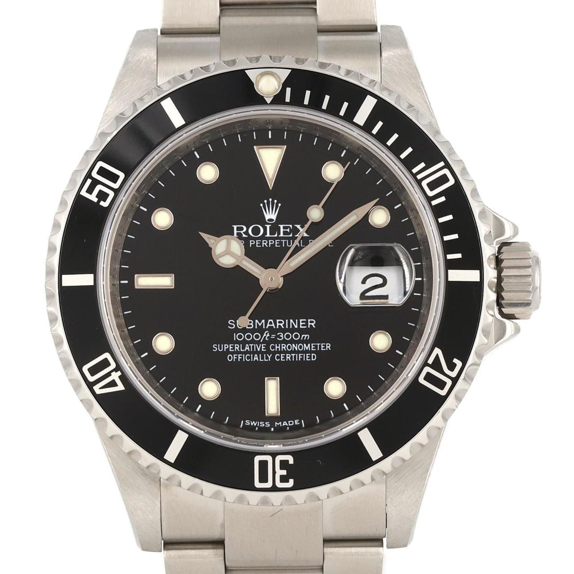 Rolex Submariner Date 16610 Stainless Steel Automatic Watch, V-Serial