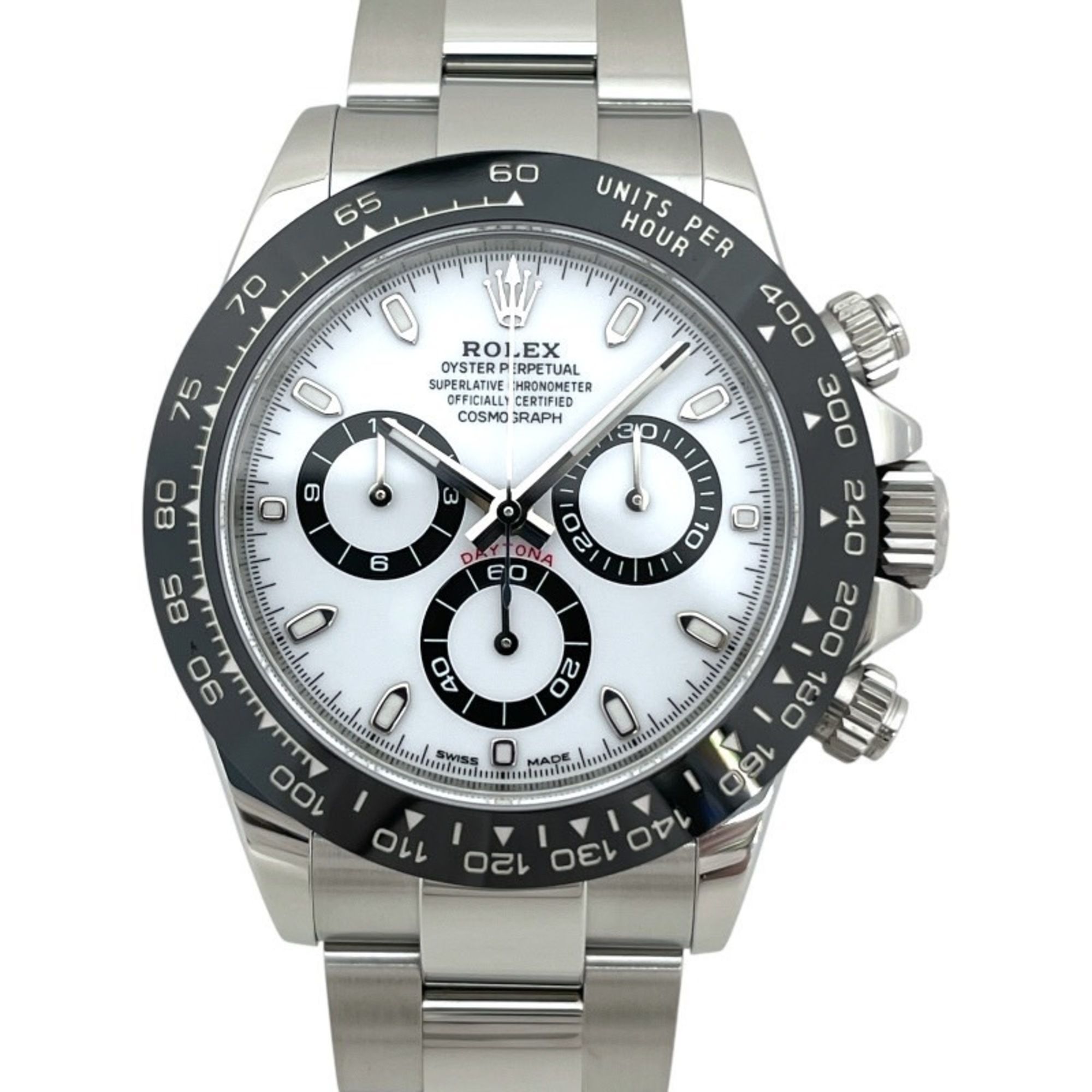 ROLEX Cosmograph Daytona 116500LN Stainless Steel Men's Watch, Random Number, 2019 Warranty, White D