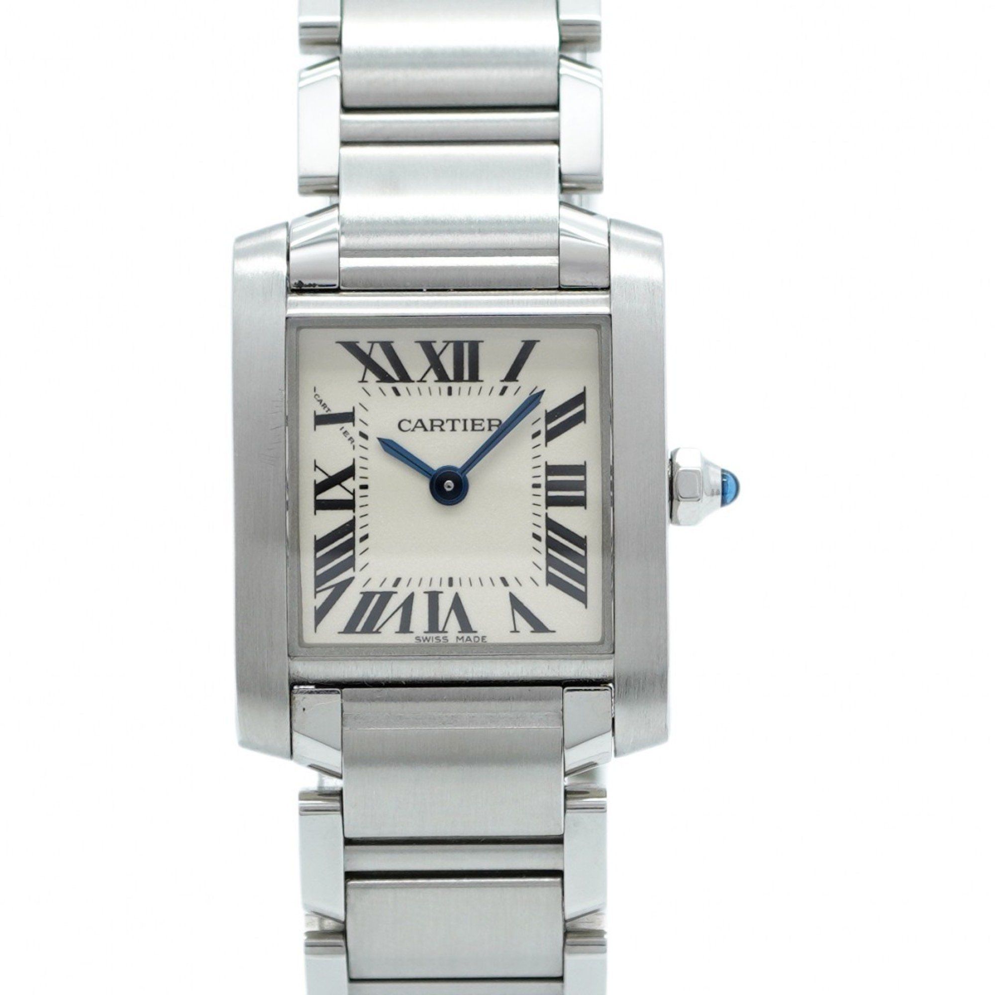 Cartier Tank Française W51008Q3 White Dial Women's Watch