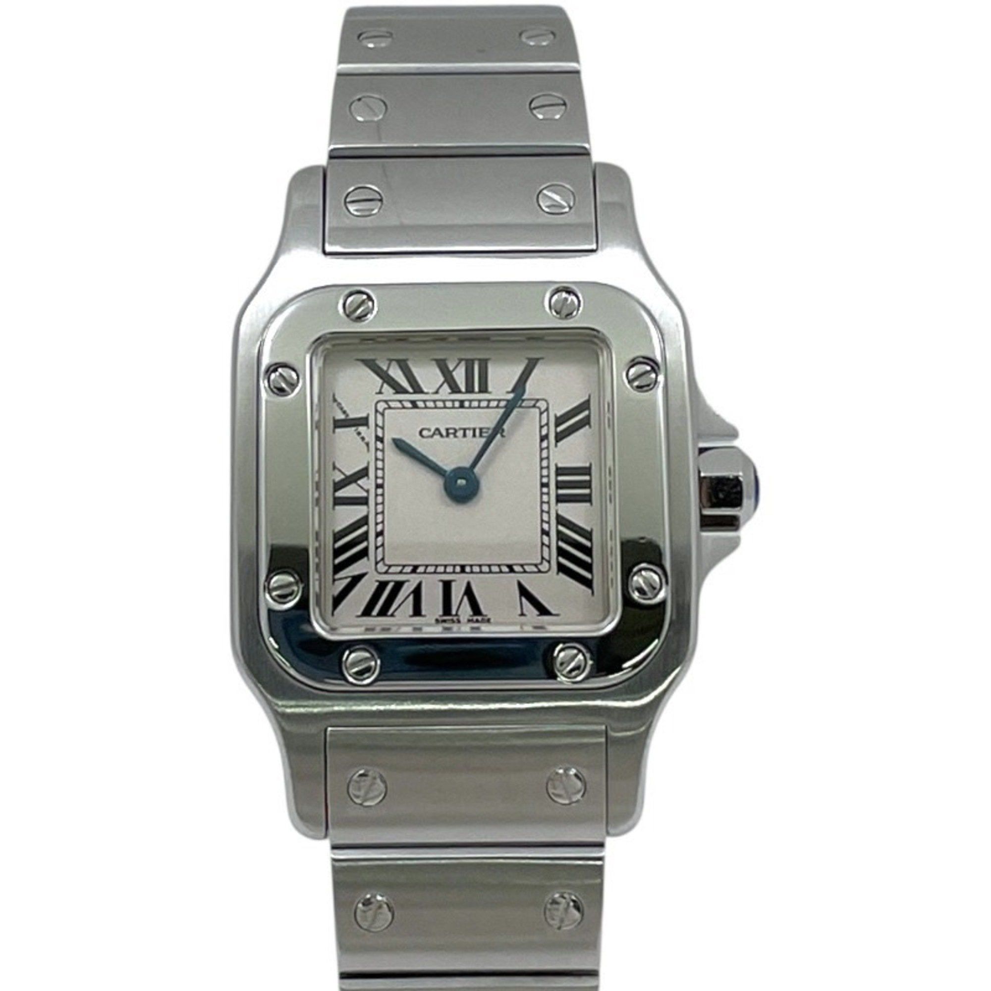 CARTIER Santos Galbe SM W20056D6 Stainless Steel Women's Quartz Watch