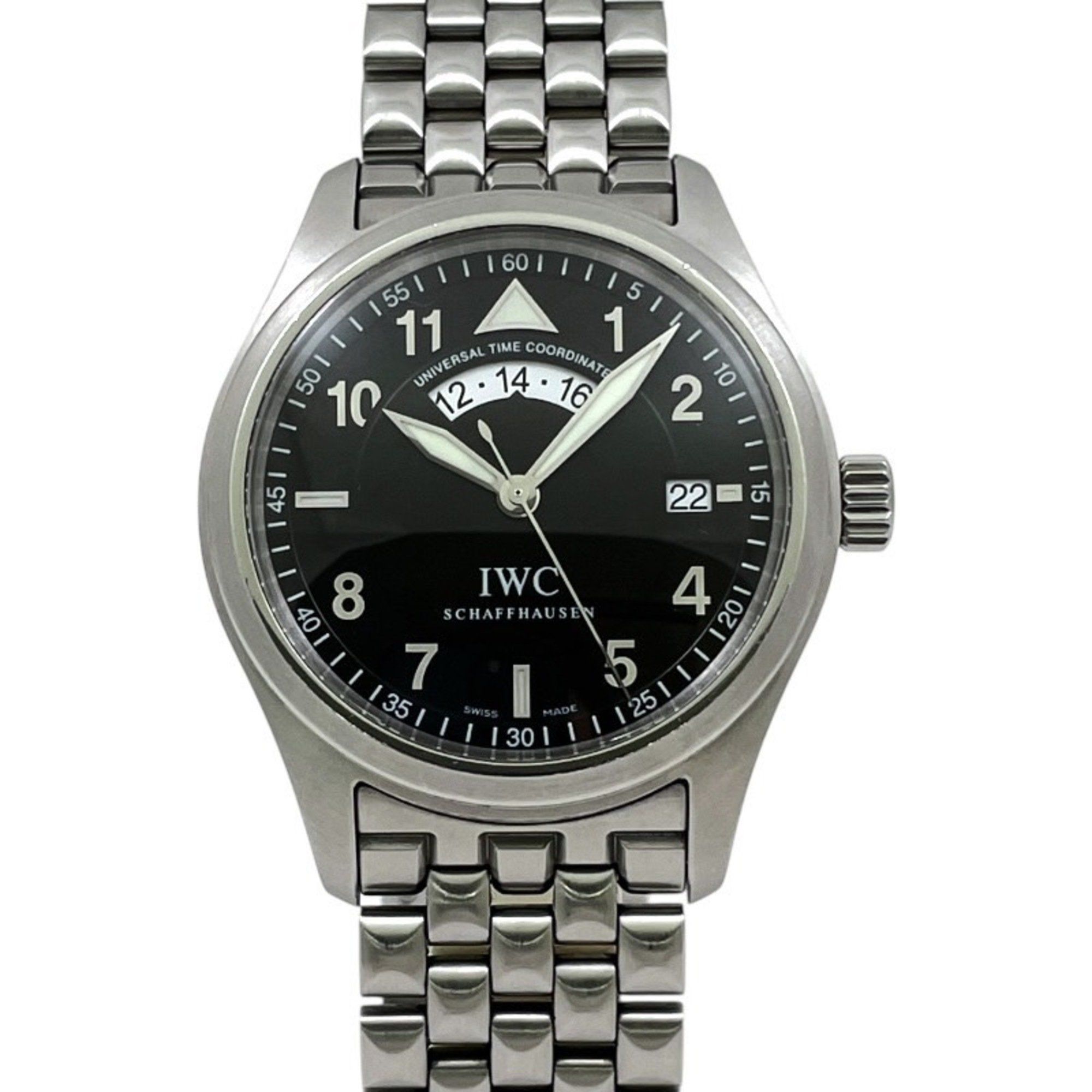 IWC International Watch Company Flieger UTC Spitfire IW325105 Men's Stainless Steel Automatic