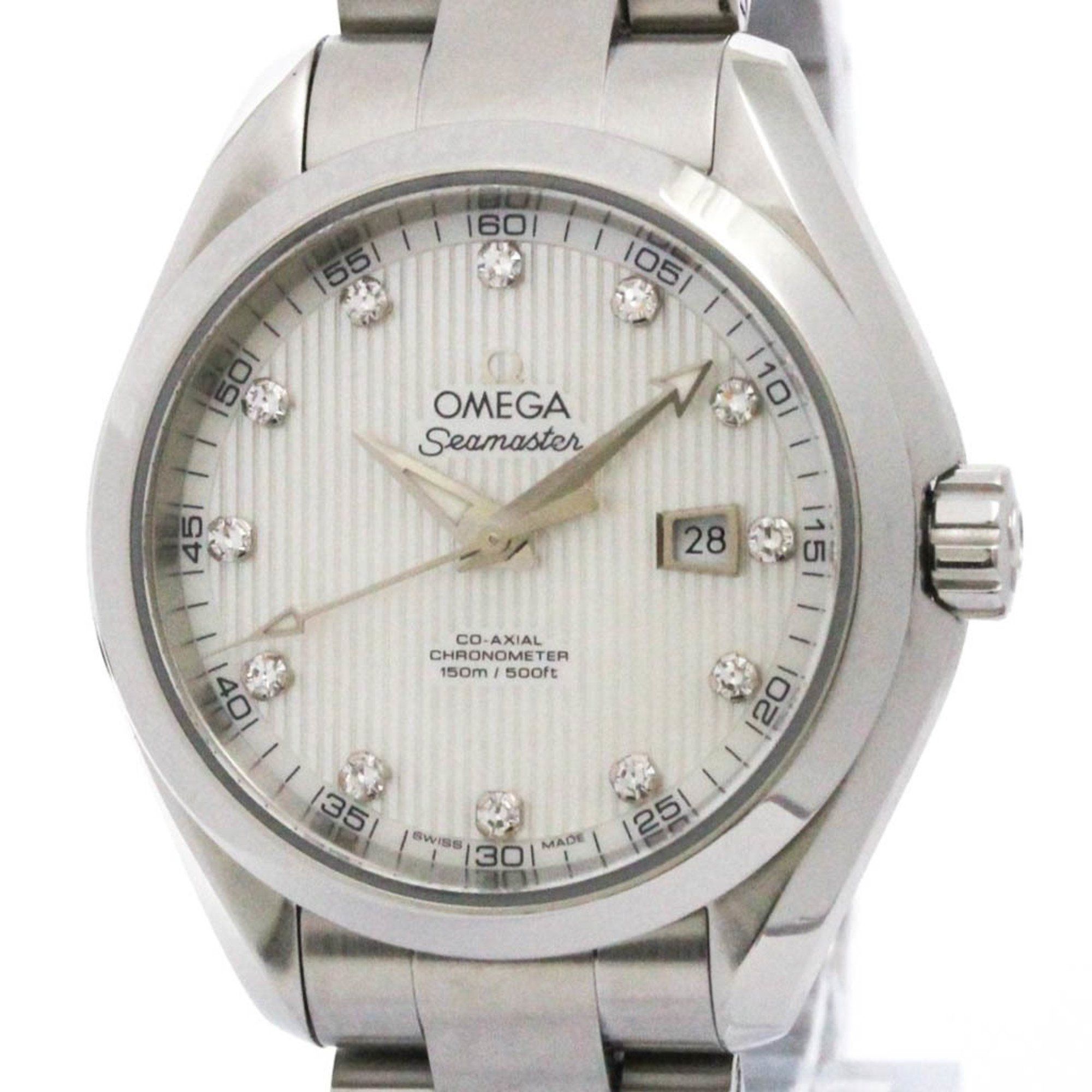 OMEGA Seamaster Aqua Terra Co-Axial Diamond Watch 231.10.34.20.55.001 Polished