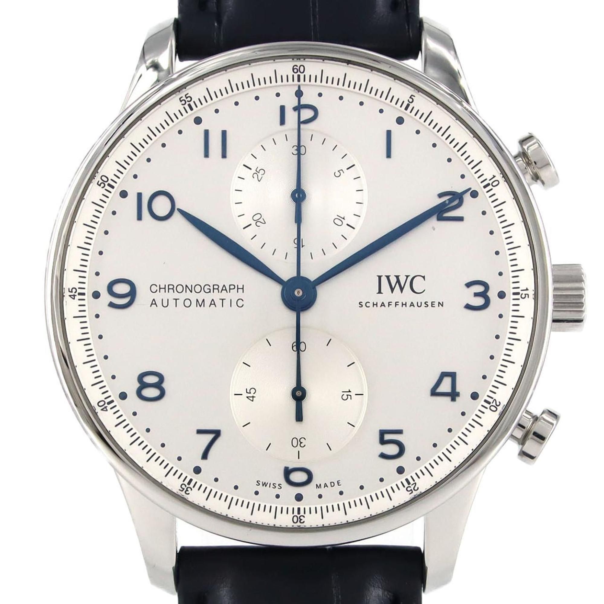 IWC Portuguese Chronograph IW371605 SS Wristwatch Automatic