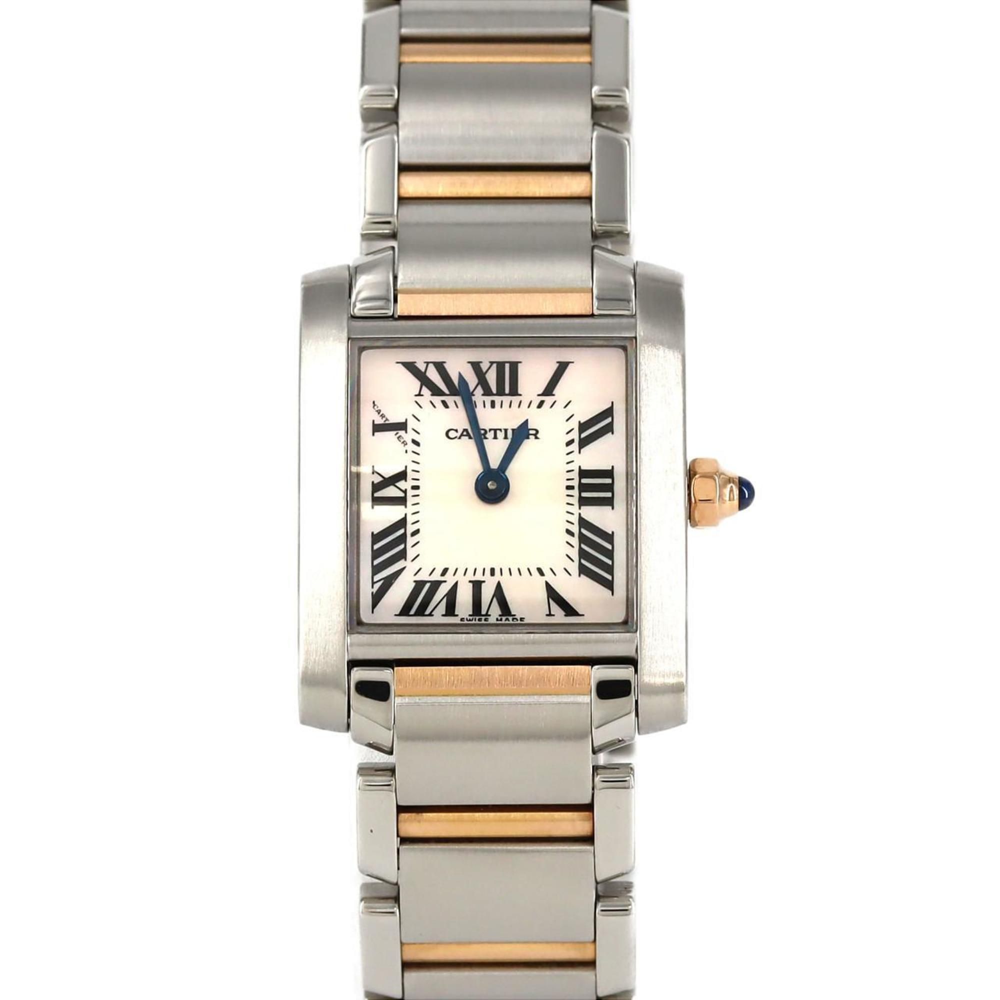 Cartier Tank Francaise SM PG Combi W51027Q4 SSxPG Wristwatch Quartz