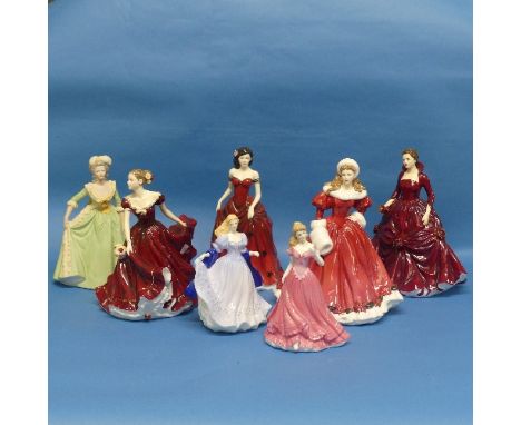 A small quantity of Royal Doulton Ladies, to include A Christmas Morning, A Christmas Wish, Pretty Ladies Sophie, Pretty Ladi