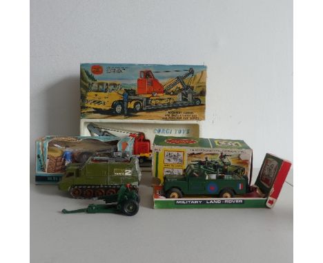 A Corgi boxed gift set no 27 Machine Carrier,&nbsp; Bedford Tractor unit with Priestman 'Cub' shovel in original box with ins