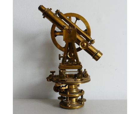 A 19th century brass Theodolite, by J. &amp; W. E. Archbutt, Bridge Street, Westminster, London, No. 211, also marked Derby C