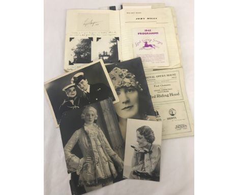 A vintage 1940's autograph album belonging to Frances Ireland. With signed studio photographs of film stars, actors, pilots, 