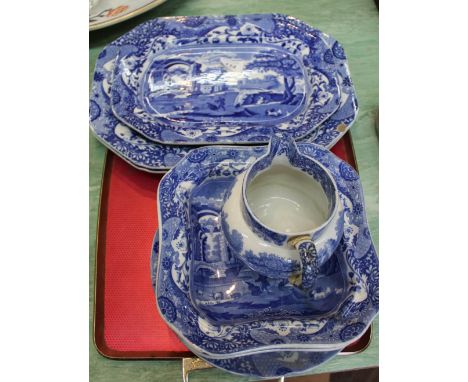Various Copeland Spode Italian china including meat plates