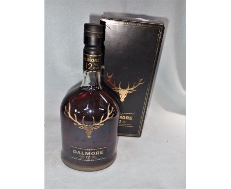 A BOTTLE OF 'THE DALMORE' SINGLE HIGHLAND MALT SCOTCH WHISKY 12 YEARS OLD (boxed)